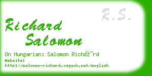 richard salomon business card